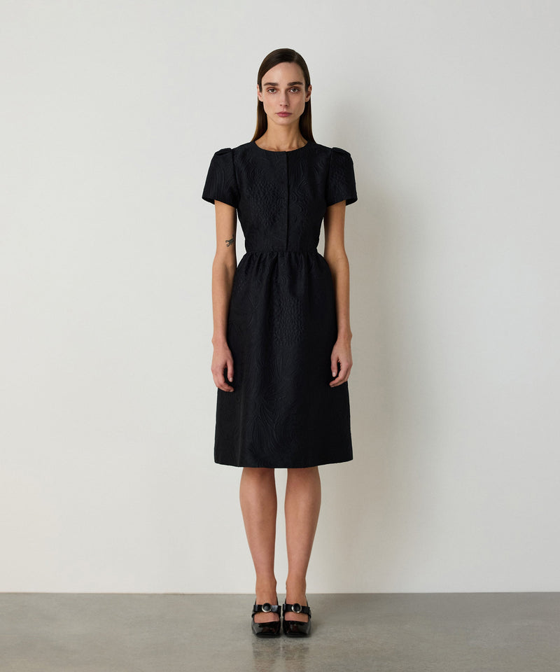 Machka Jacquard Dress Black