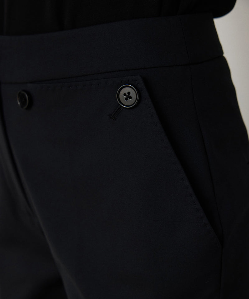 Machka Trousers With Button Accessories Black