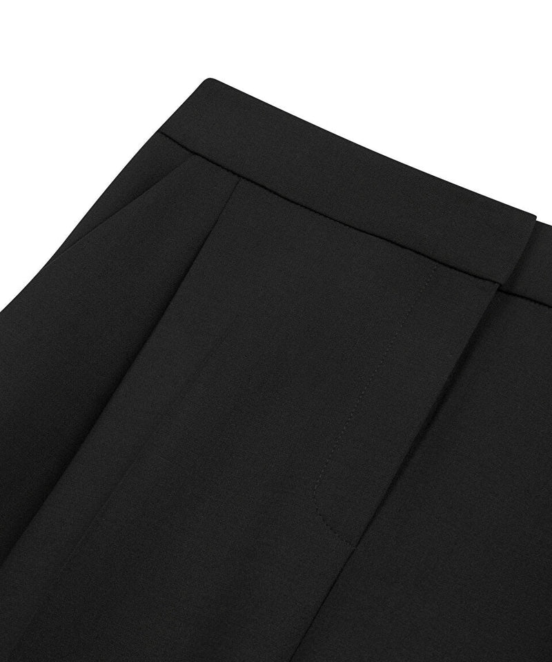 Machka Wool Blend Darted Trousers Black