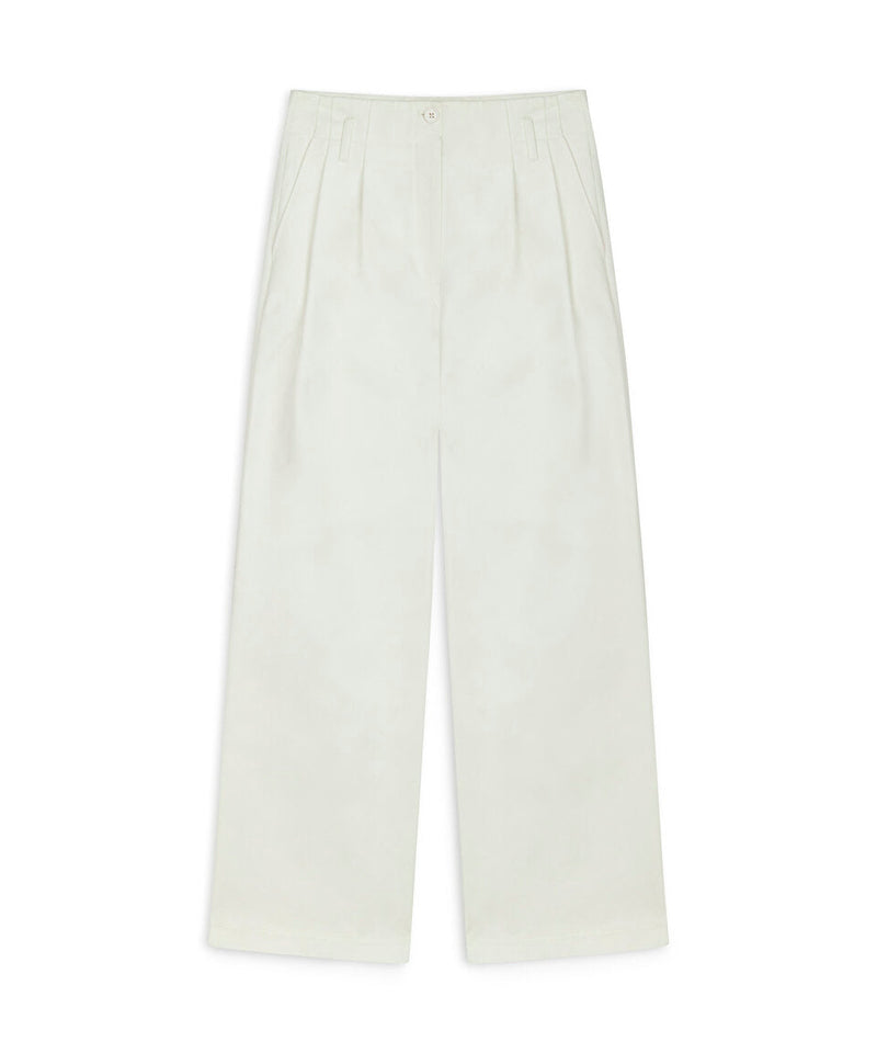 Machka Darted Straight Fit Trousers White