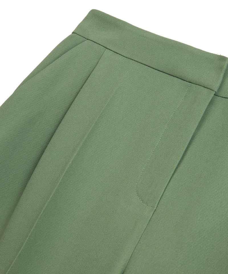 Machka Darted Crepe Trousers Green