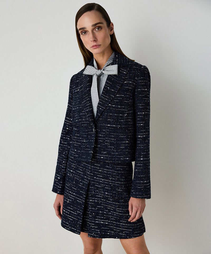 Machka Tweed Jacket Indigo