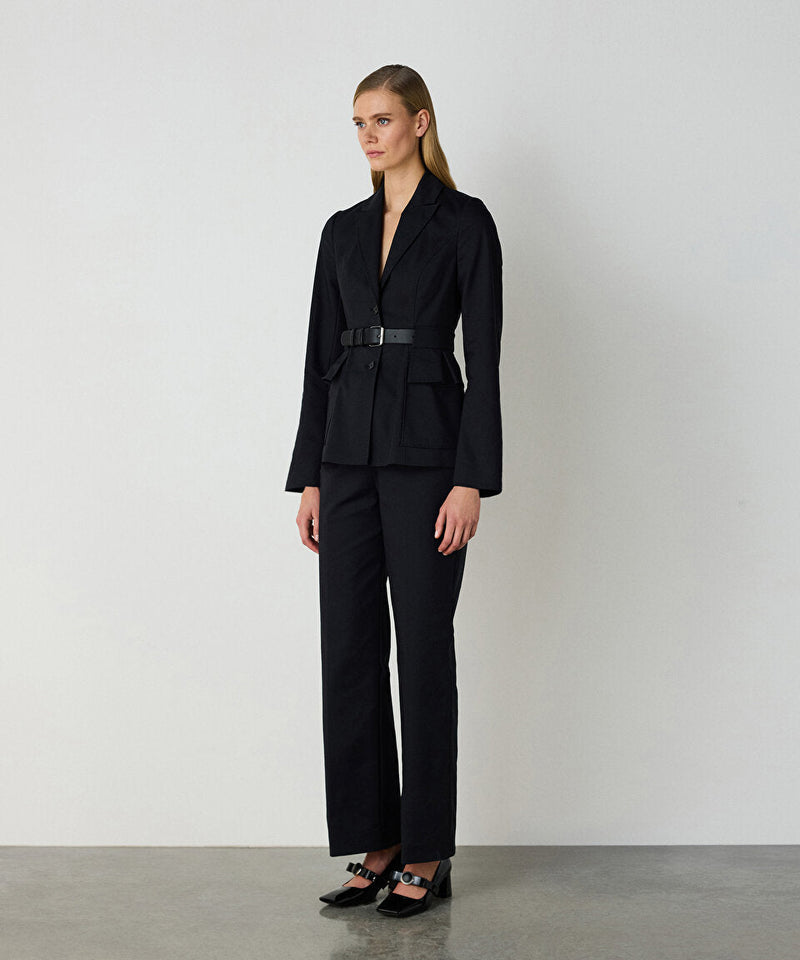 Machka Belted Blazer Black