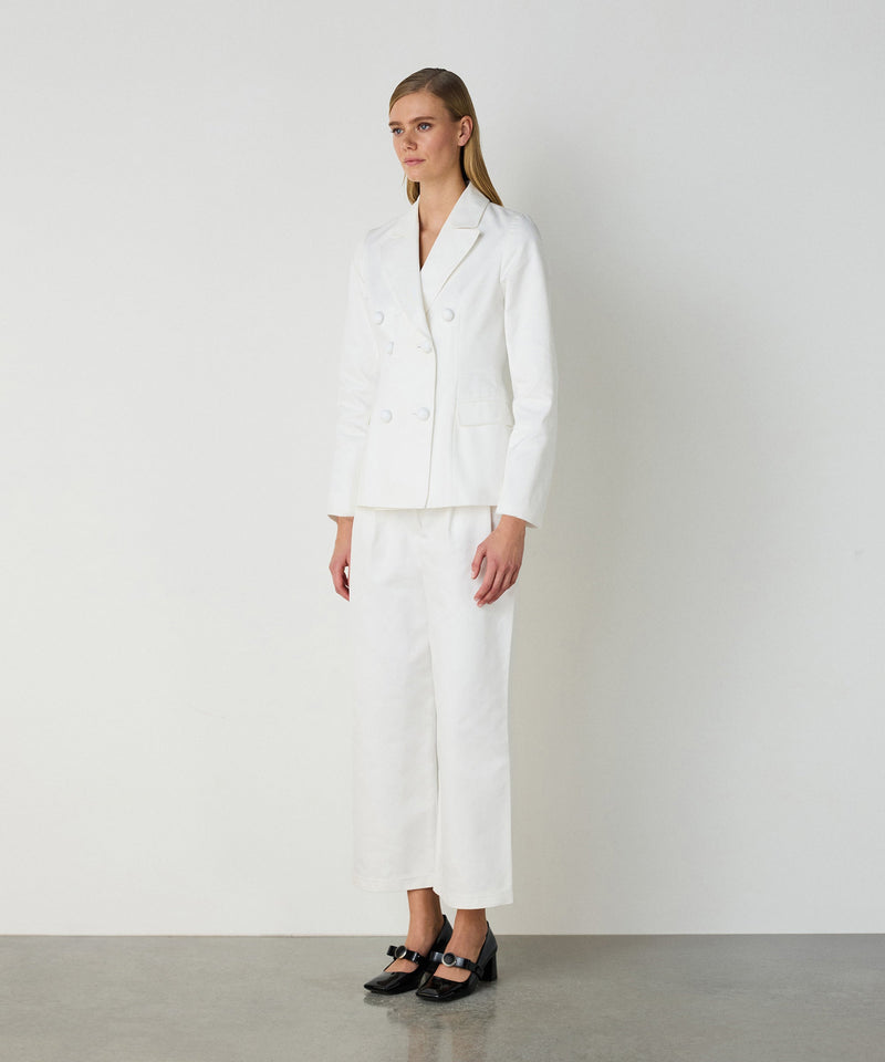 Machka Double Breasted Blazer White