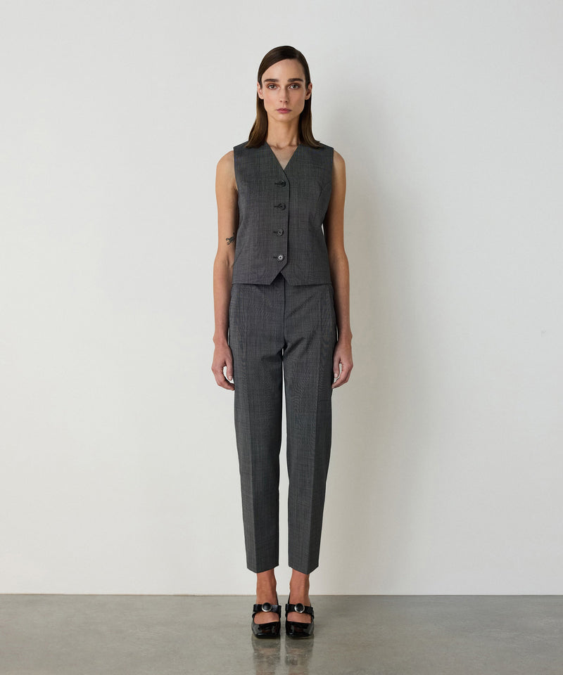 Machka V-Neck Vest Grey