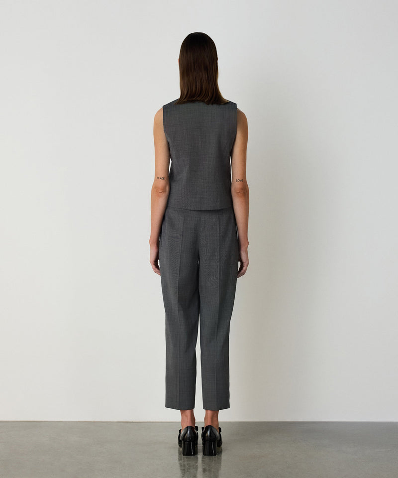 Machka V-Neck Vest Grey