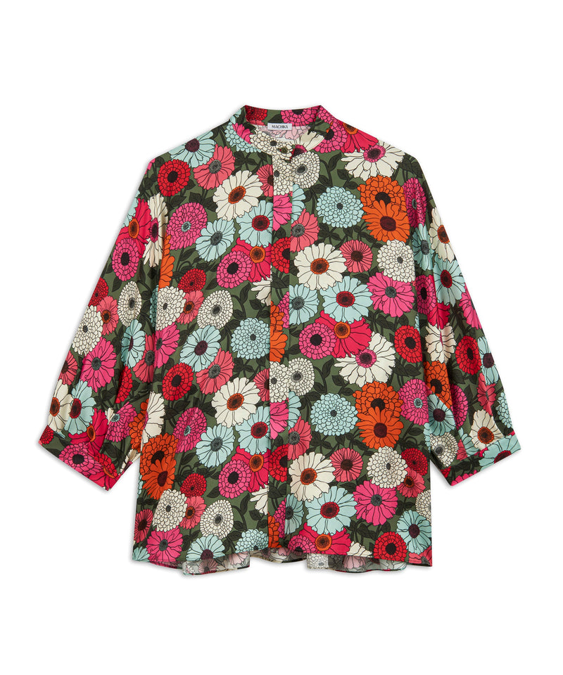 Machka Flower Pattern Shirt Khaki