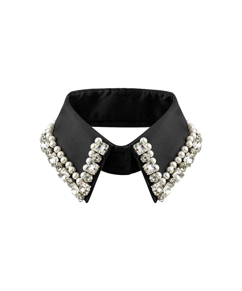 Machka Collar With Embellished Detail Black