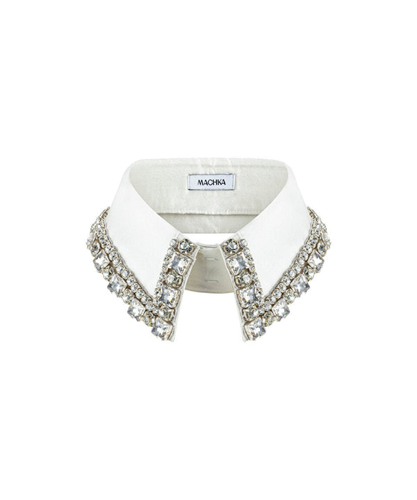 Machka Collar With Embellished Detail Off White
