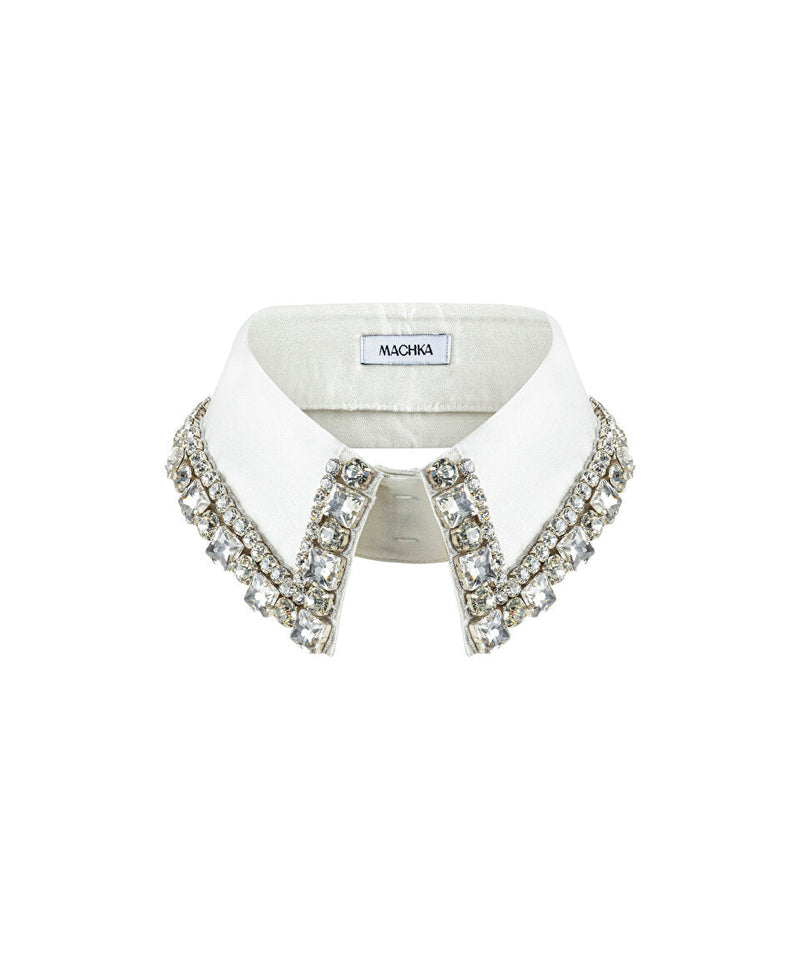 Machka Collar With Embellished Detail Off White