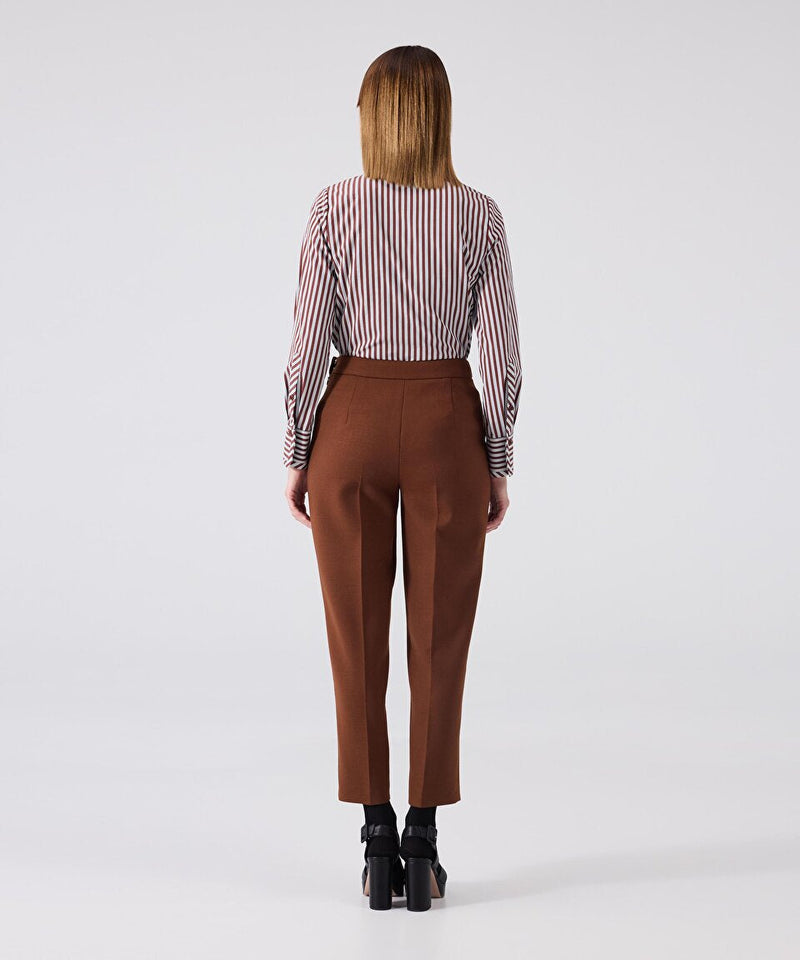 Machka Wool Blend Trousers Brick