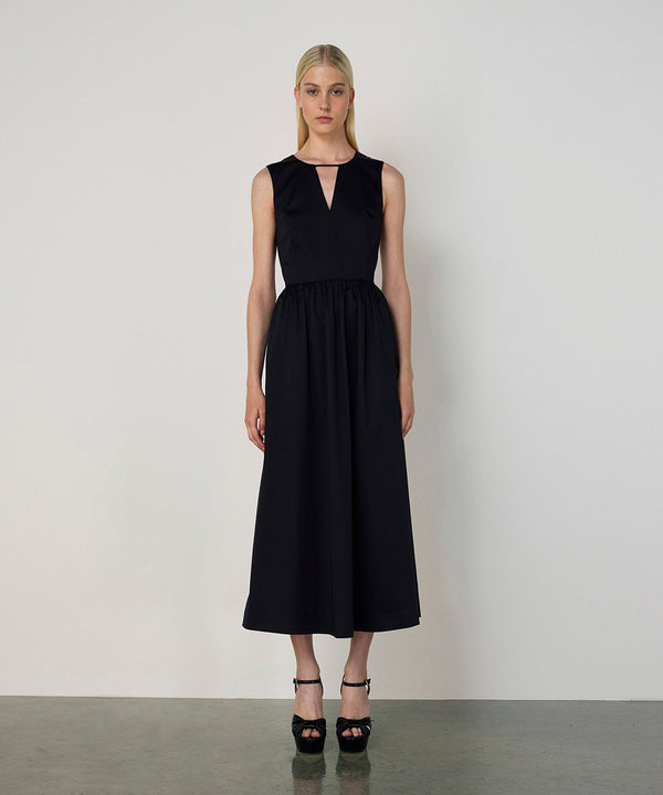 Machka Cutout Midi Dress Navy Blue