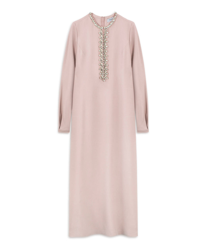 Machka Embroidered Maxi Dress Powder
