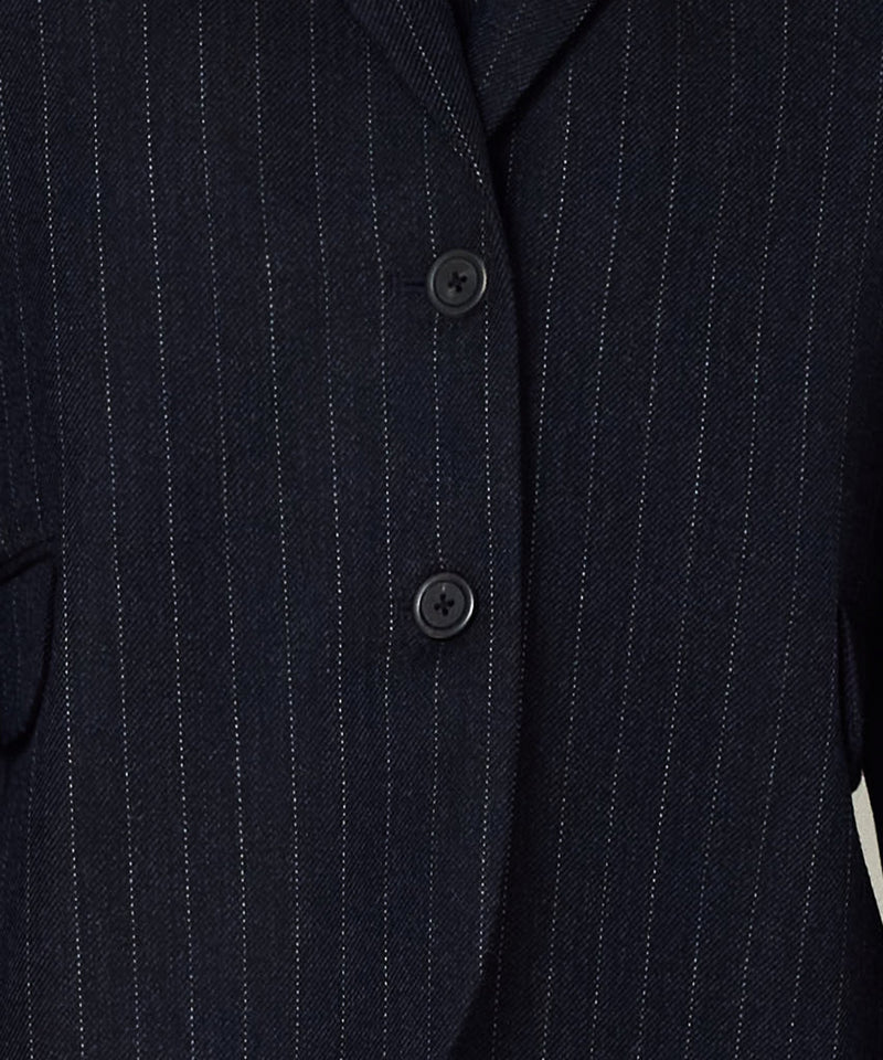 Machka Denim-Mix Wool Jacket Navy