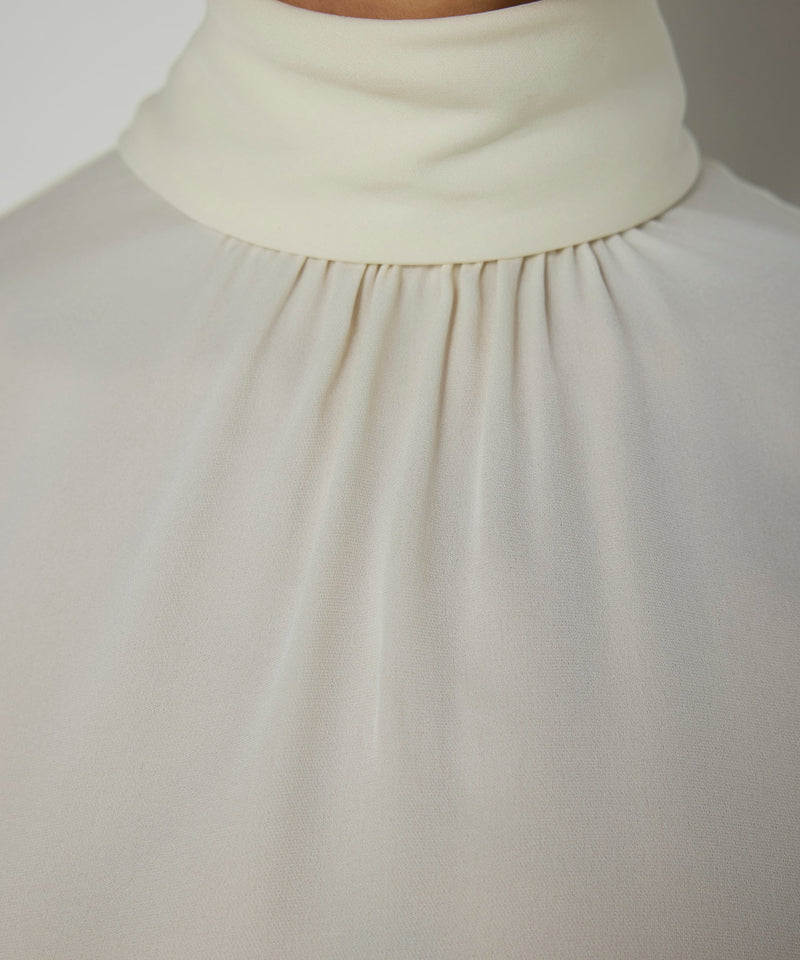 Machka Tie-Neck Silk Blouse Ecru