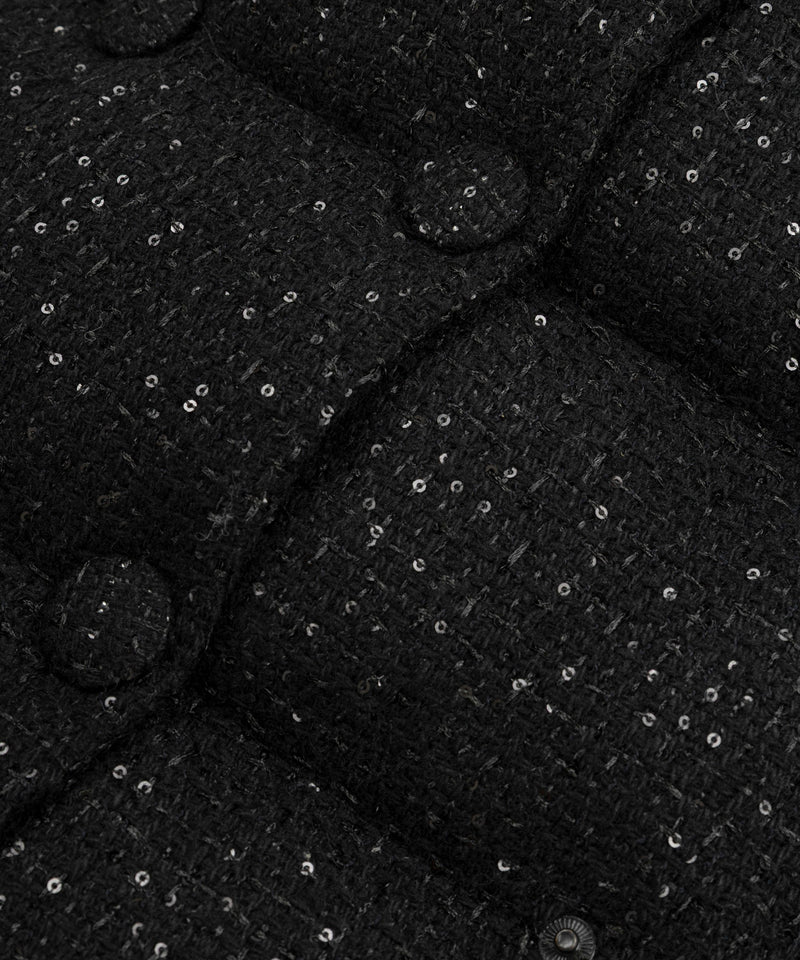 Machka Quilted Jacket With Sequins Black