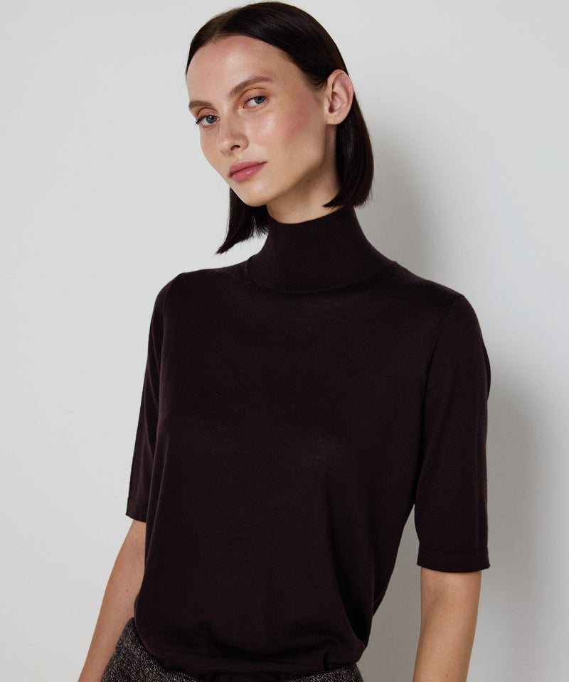 Machka Turtleneck Wool Knit Brown