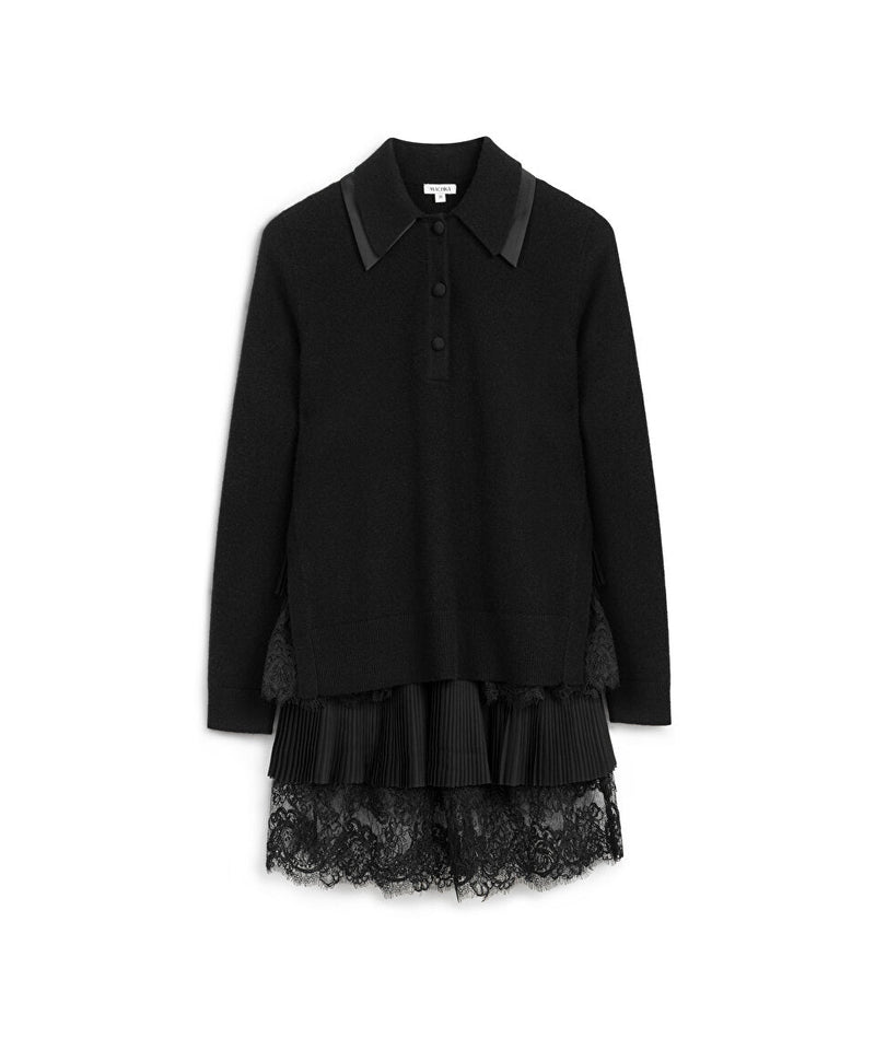 Machka Two-Piece-Look Knit Black