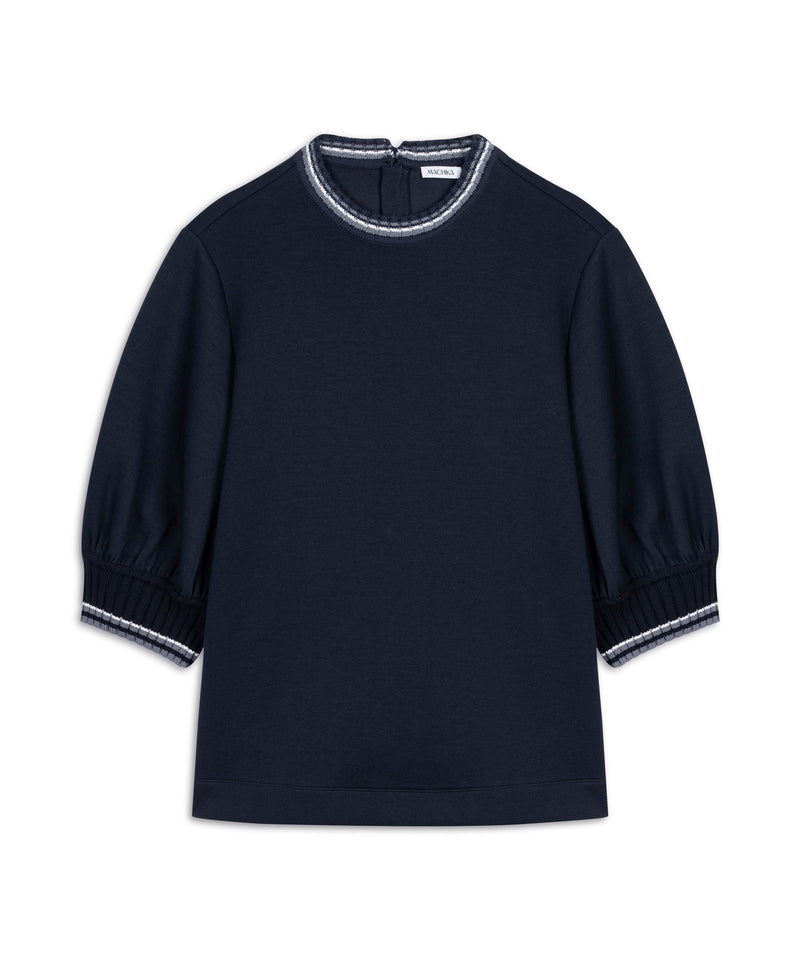 Machka Ribbed T-Shirt Navy