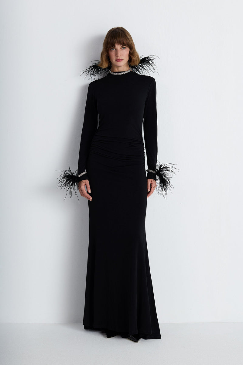 Nean Bodycon Jersey Dress Black