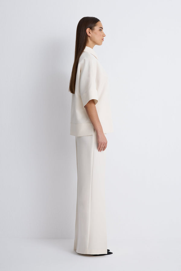 Nean Wide-Leg Trousers Off White