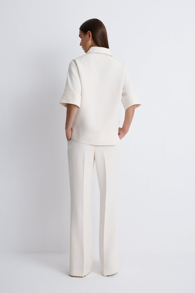 Nean Short-Sleeve Top Off White