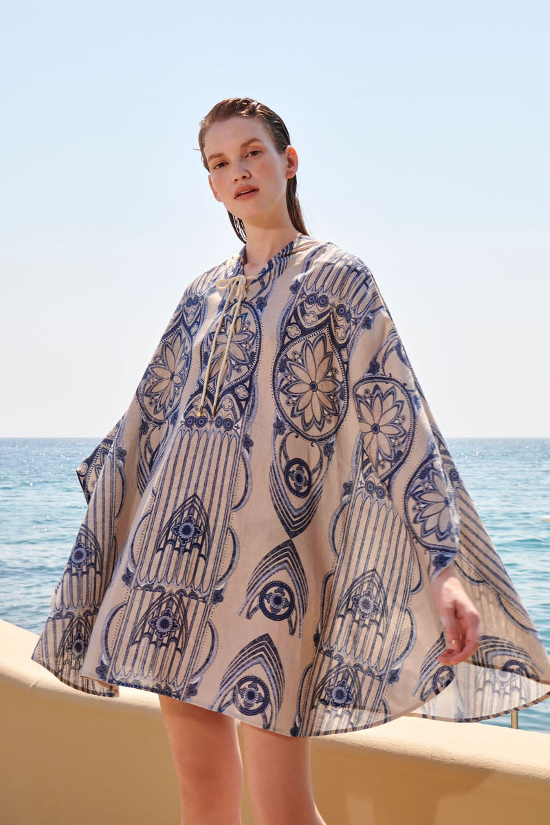 Maison La Plage Patmos Hooded Cape Blue