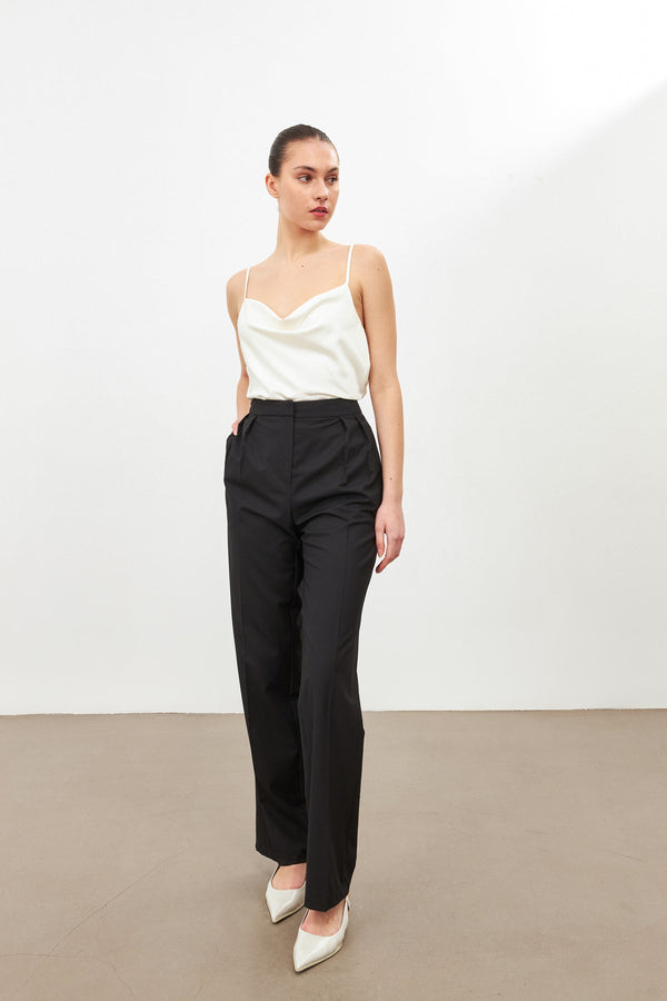 Setre Straight Cut Trousers Black