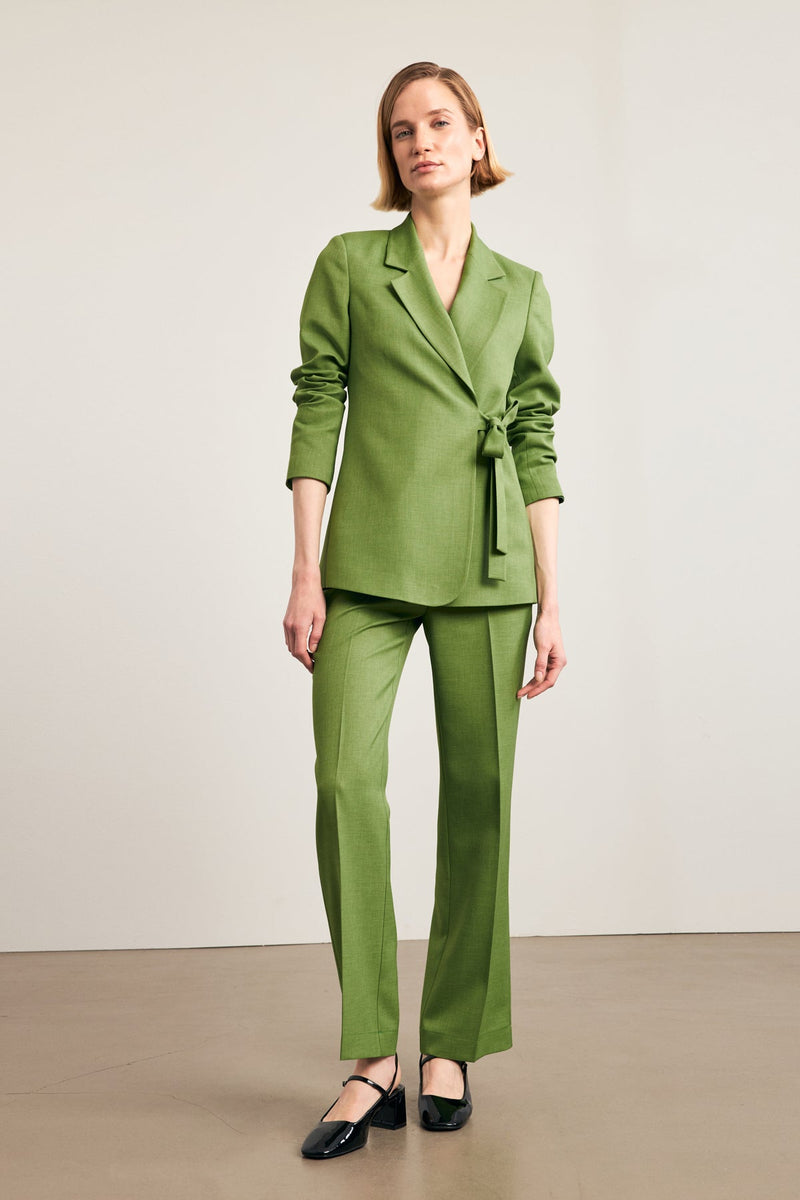 Setre  Pattern Detailed Fabric Trousers Green