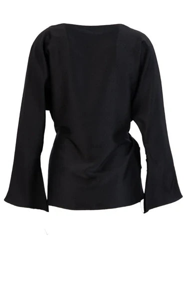 Setre Loose Blouse With Asymmetric Waist Detail Black