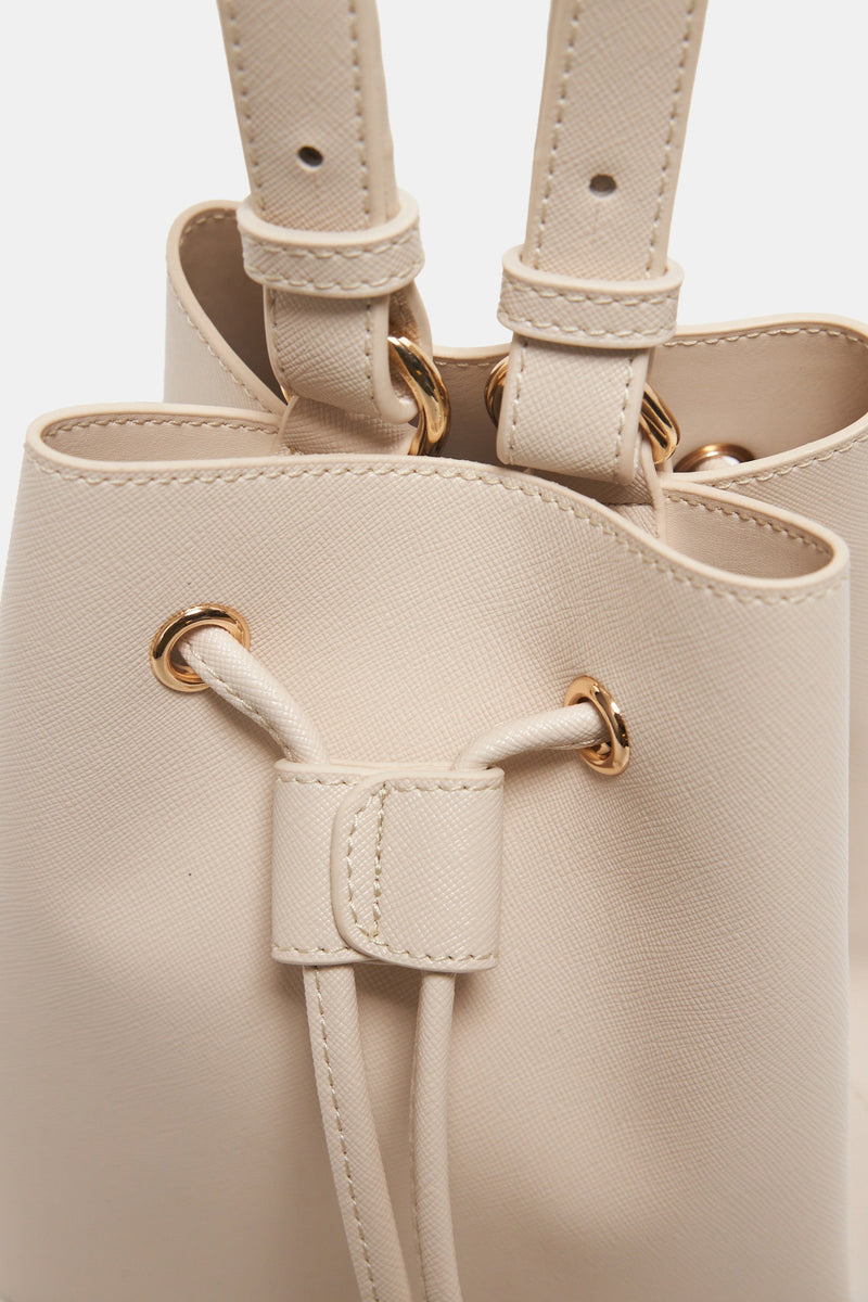 Setre Shoulder Bag With Drawstring Detail Light Beige