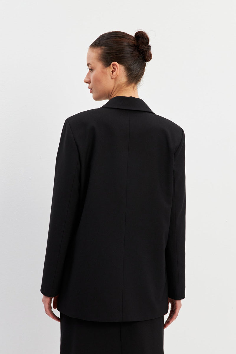 Setre Double-Breasted Jacket Black