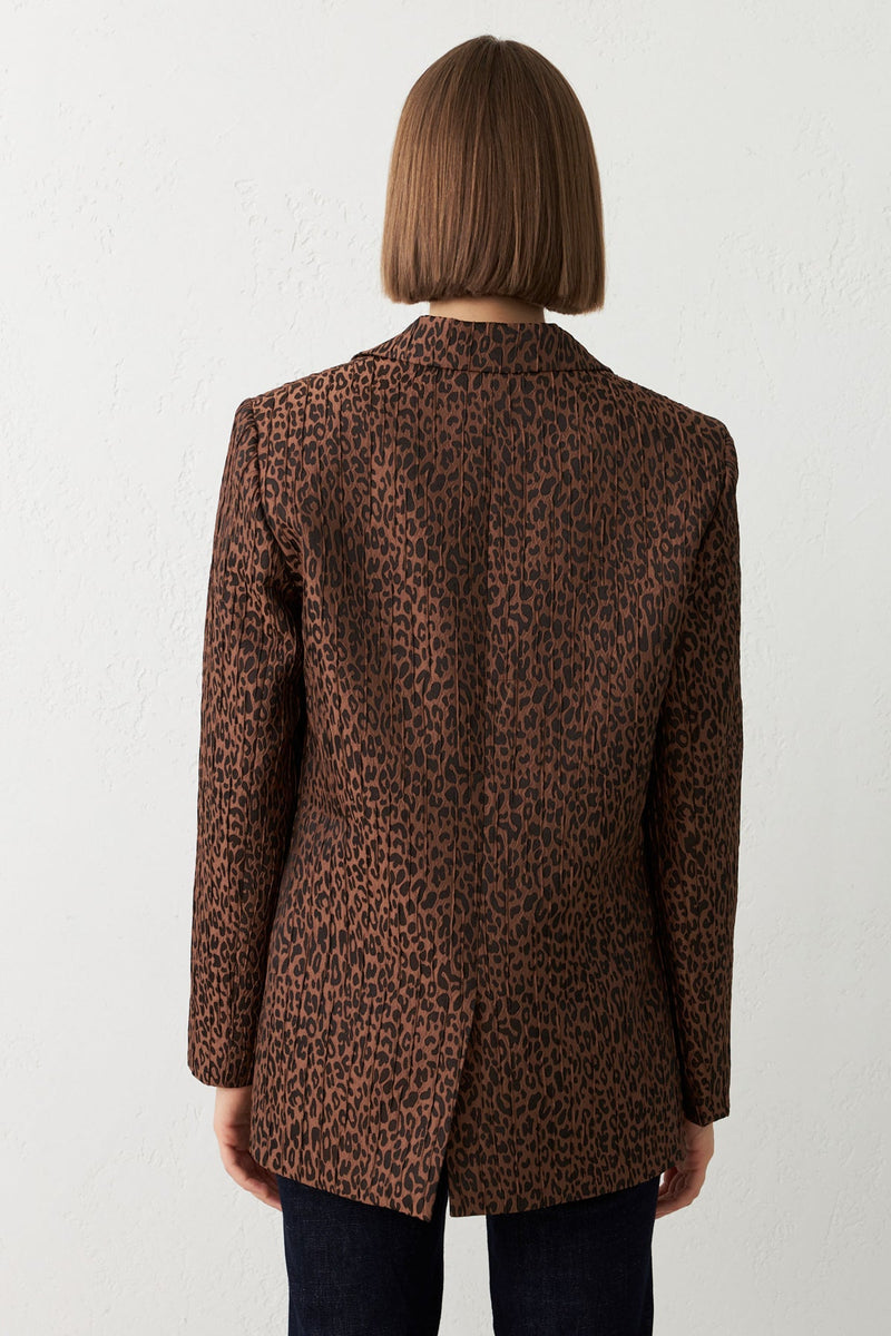 Setre Leopard Patterned Jacket Brown