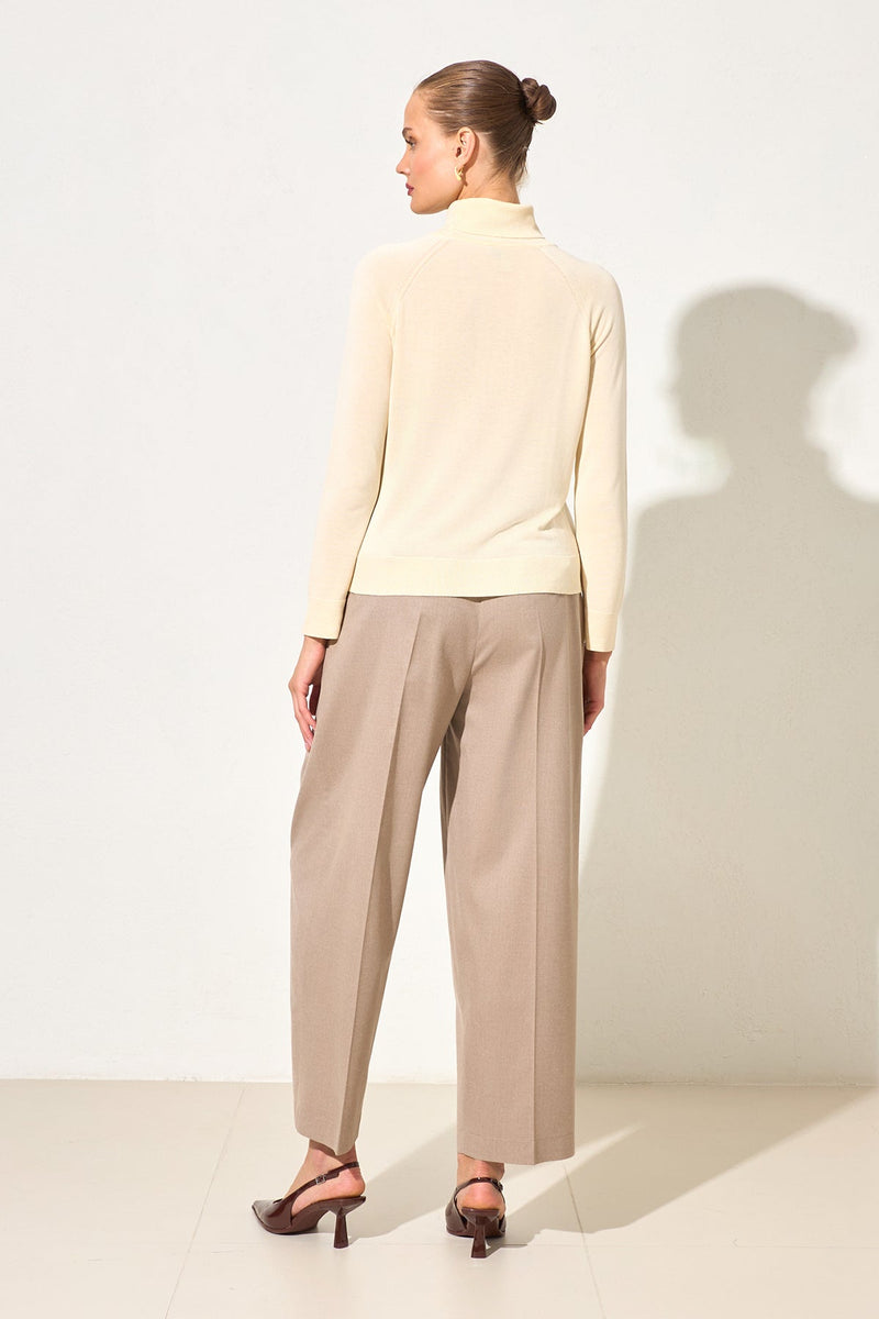 Setre Turtleneck Long Sleeve Knitwear Ecru