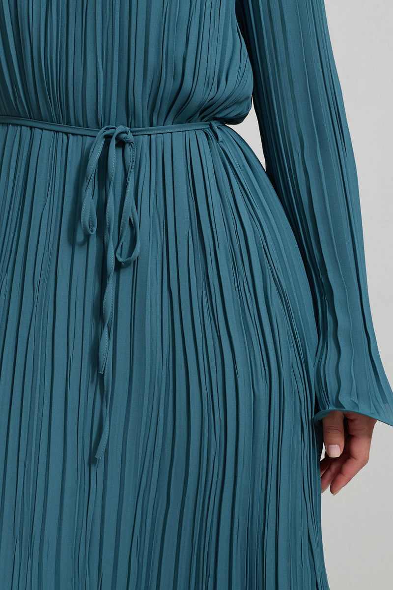 Setre Pleated Relaxed Cut Dress Crystal
