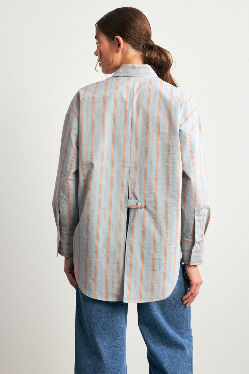 Setre Striped Long Sleeve Shirt  Light Green