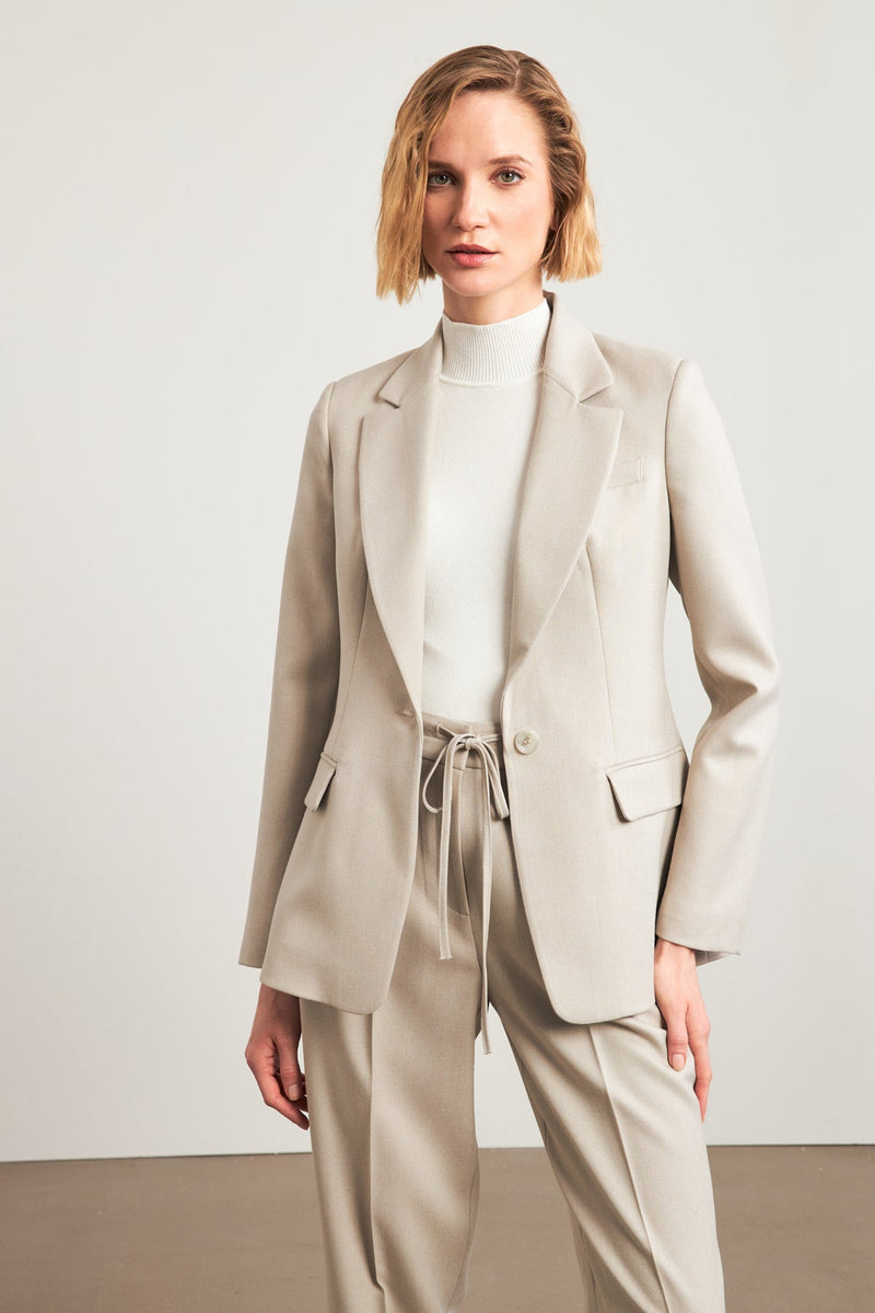 Setre Single Button Jacket Beige