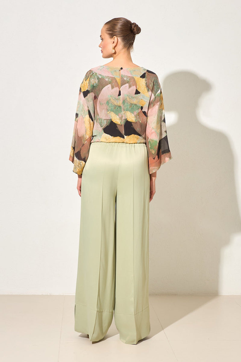 Setre Relaxed Cut Trousers With Hem Detail Light Green