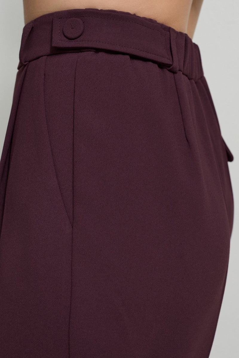 Setre Belted Blazer With Trousers Cherry