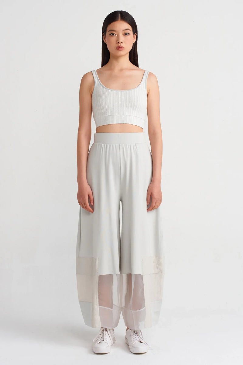 Nu Fabric Block Trousers Ice