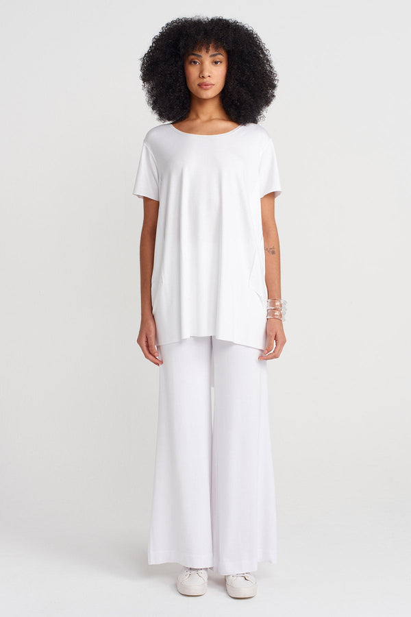 Nu Short-Sleeve Jersey T-Shirt Off White