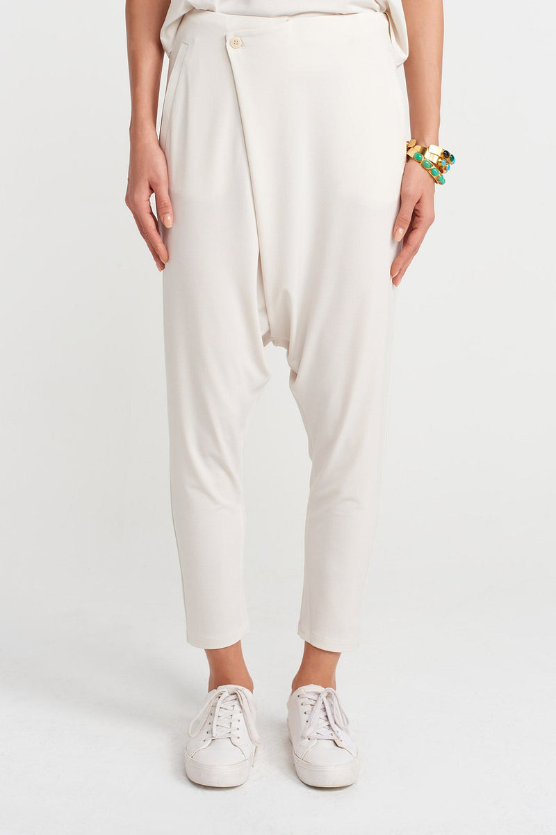 Nu Double Breasted Jersey Shalwar Ecru
