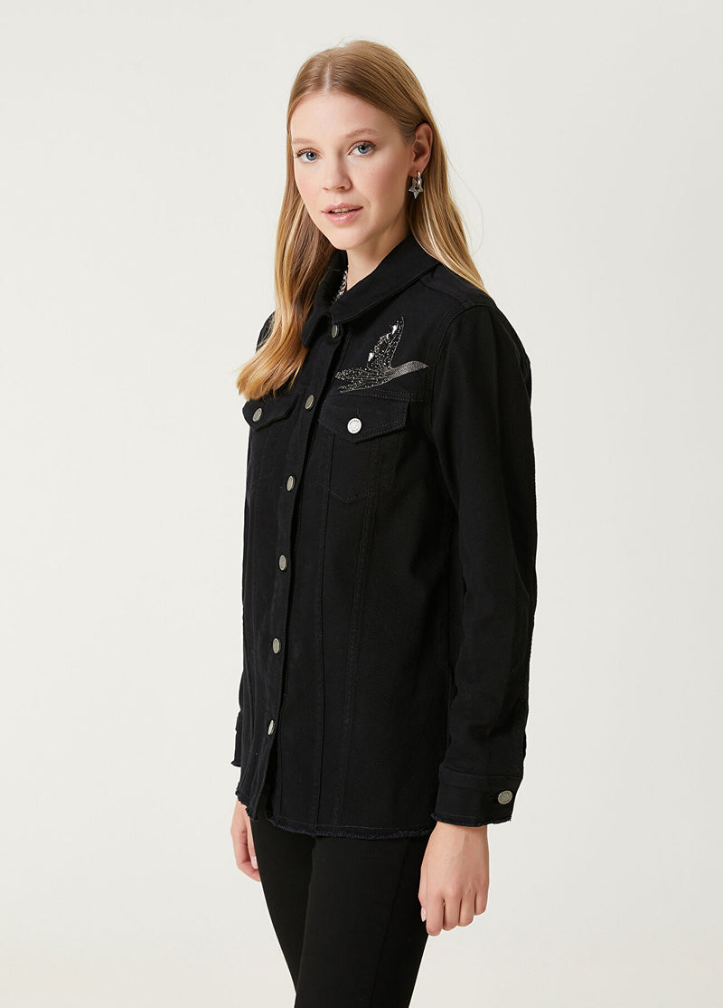 Beymen Club Shirt Form Denim Jacket Black