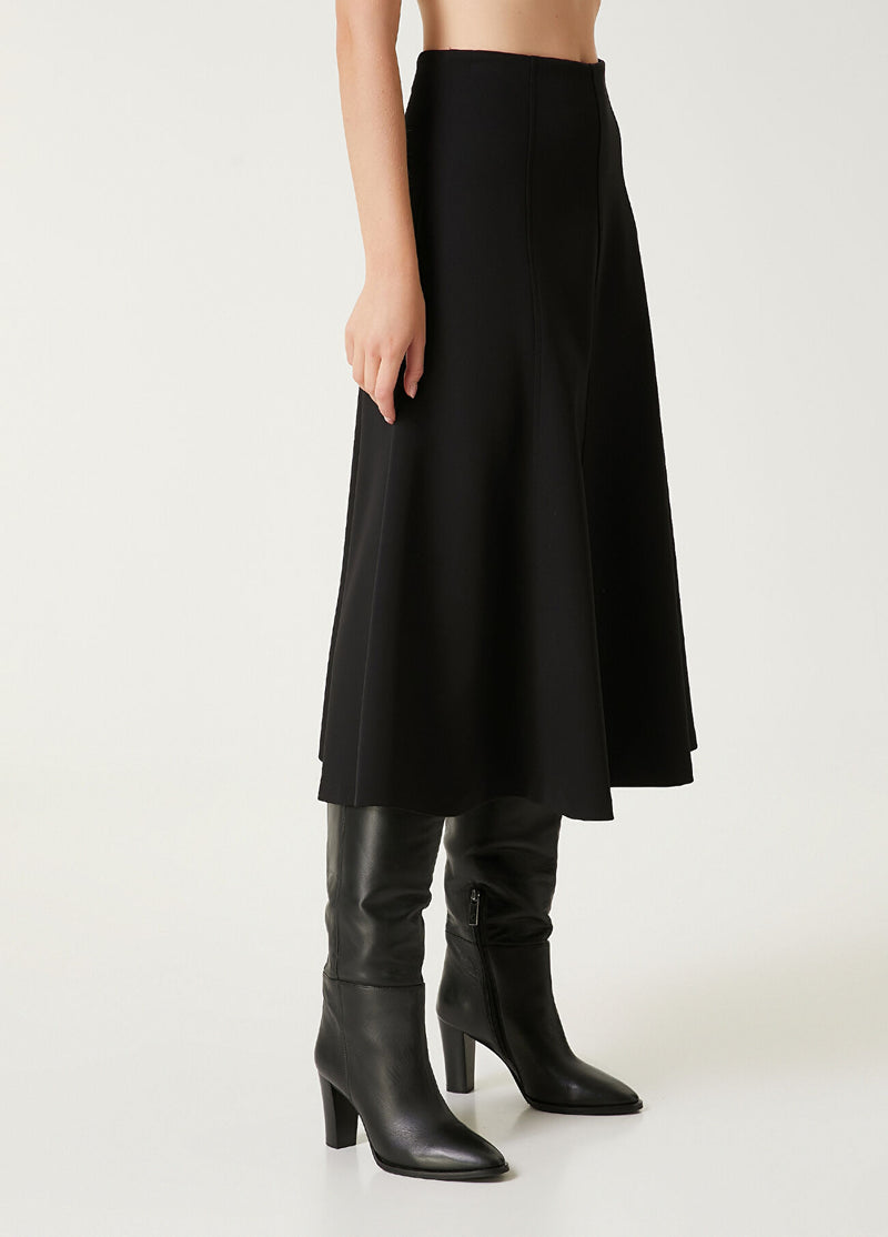 Beymen Club Midi Flared Skirt Black