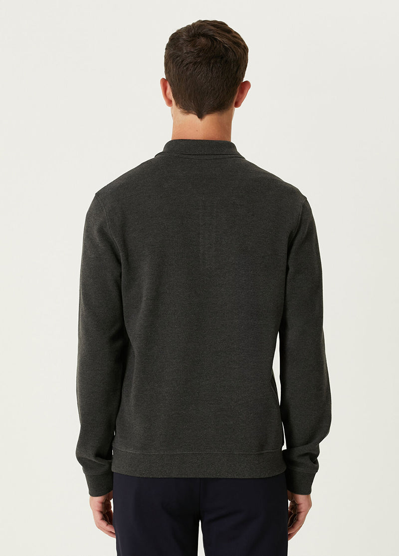 Beymen Club Men Polo Neck Sweatshirt Anthracite