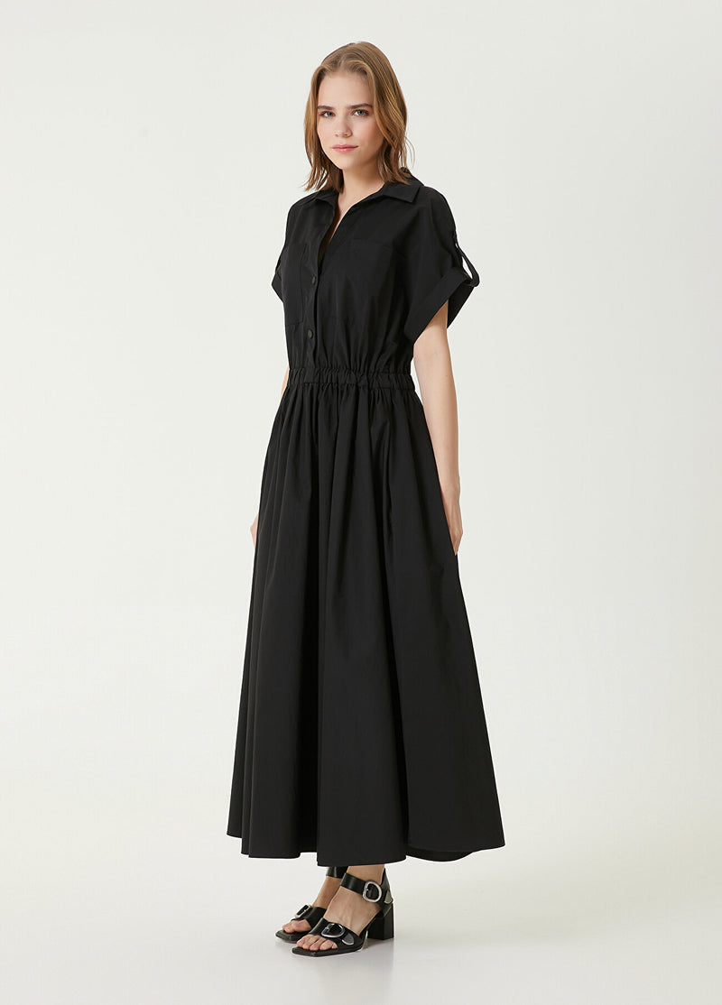 Beymen Club Maxi Shirt Dress Black