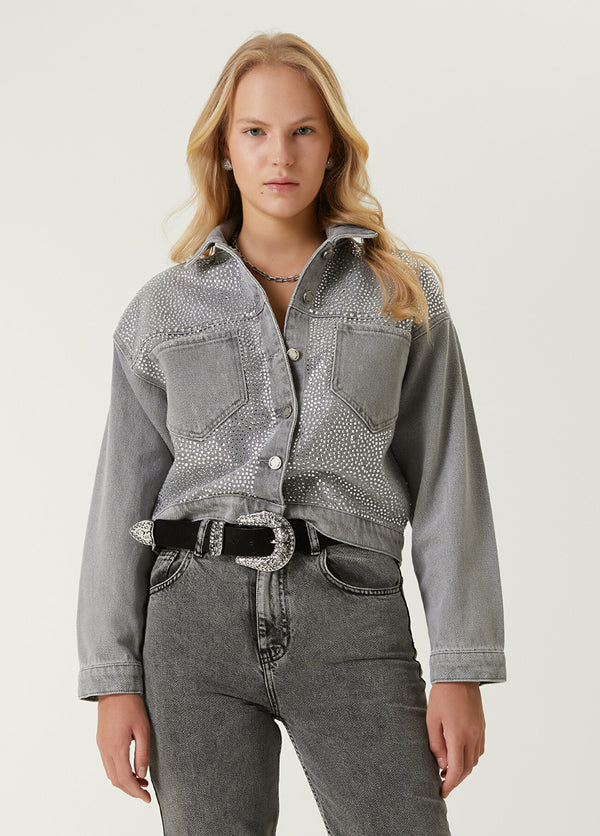 Beymen Club Stone Denim Jacket Light Grey