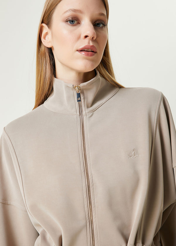 Beymen Club Zippered Sweatshirt Beige