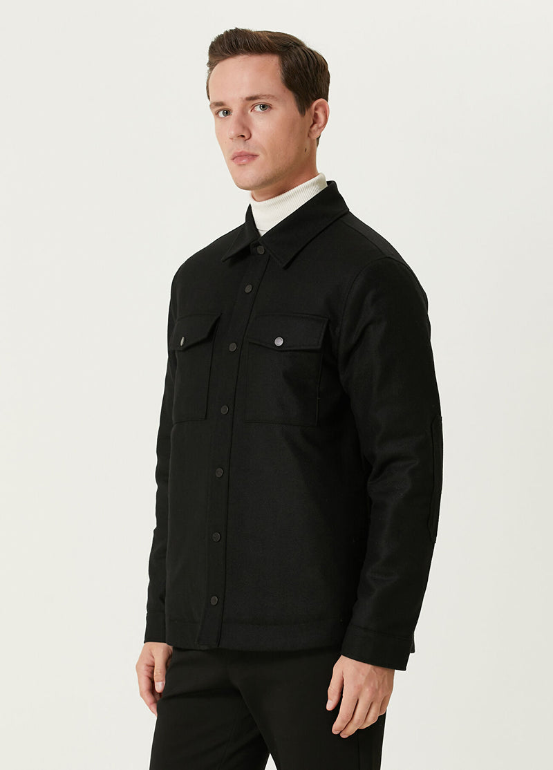 Beymen Club Men Wool Overshirt Black