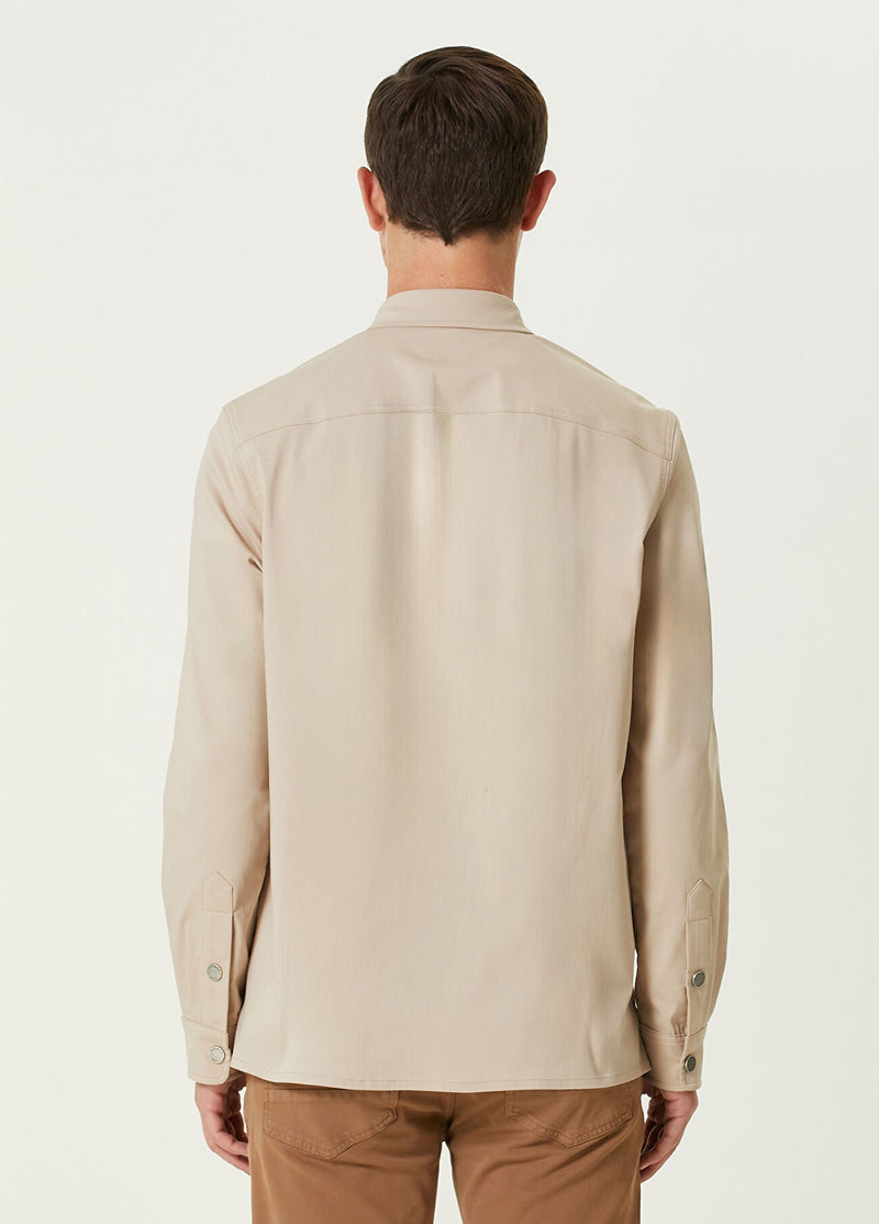 Beymen Club Men Pocket Detailed Outer Shirt Beige